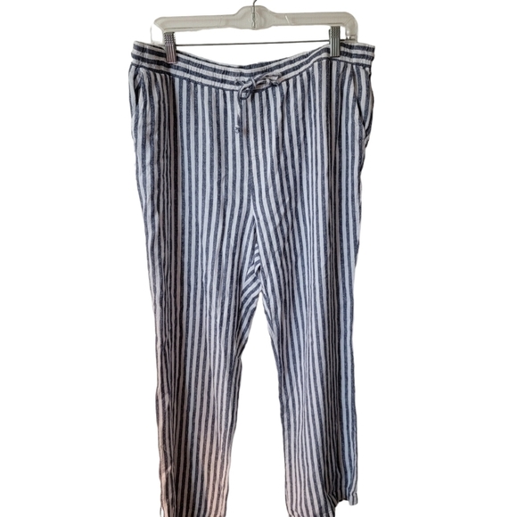 Ellen Tracy Women's Linen Blend Wide Leg PantSize large - Picture 4 of 8